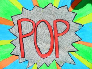 Lichtenstein style pop art!