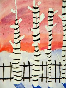 Masking out winter birch trees