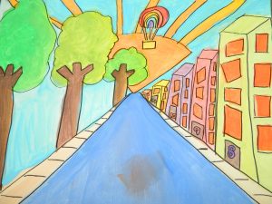 One point perspective