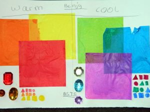 Warm and cool colour theory