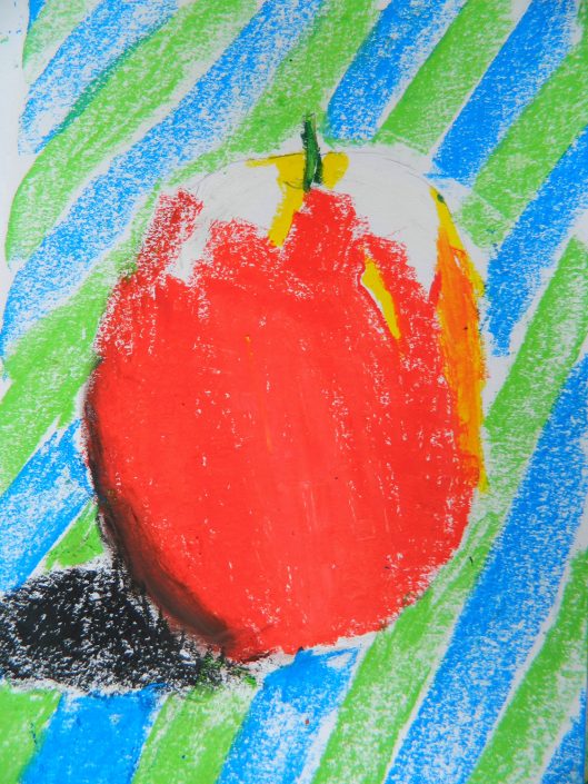 Oil pastel still life