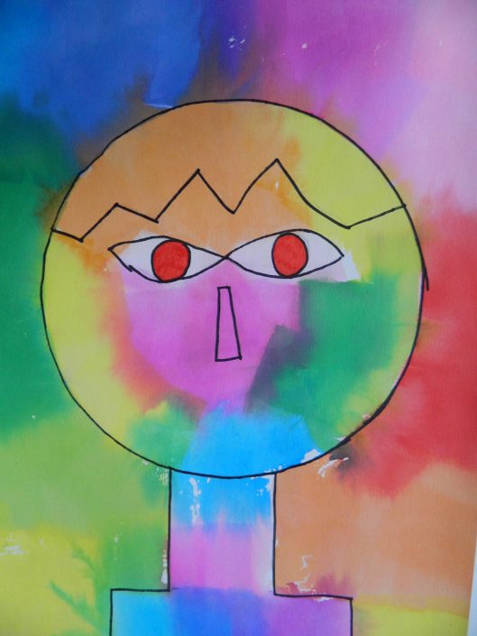 Paul Klee inspired Head