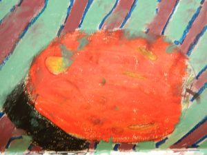 Oil pastel still life
