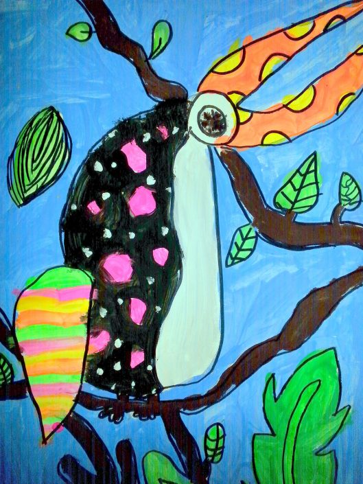 Kahlo inspired toucan