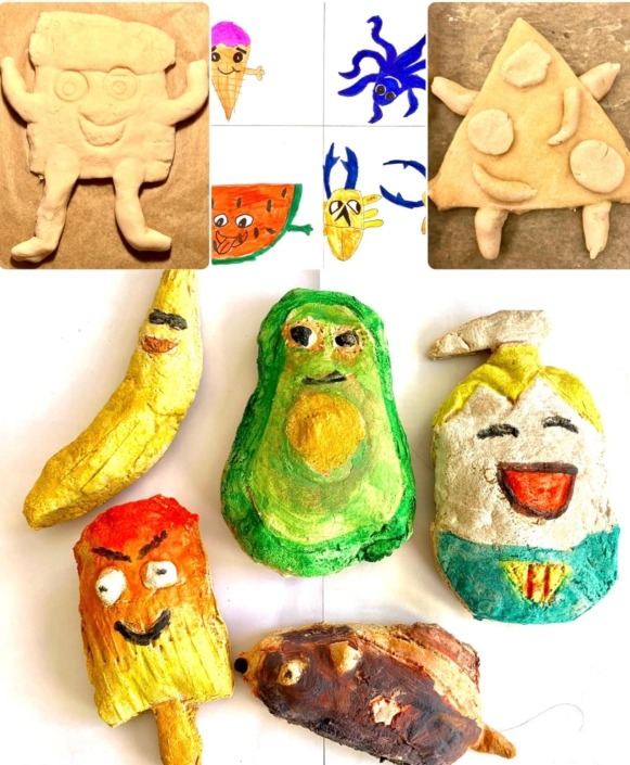 Cartooning with pens and salt dough Cartooning with pens and salt dough