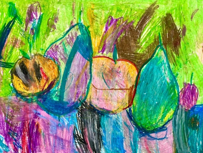 Still-life fruit by 4 year old artist Still-life fruit by 4 year old artist