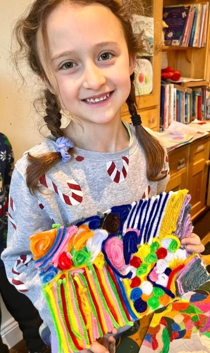 Textile art inspired by Sonia Delaunay Textile art inspired by Sonia Delaunay