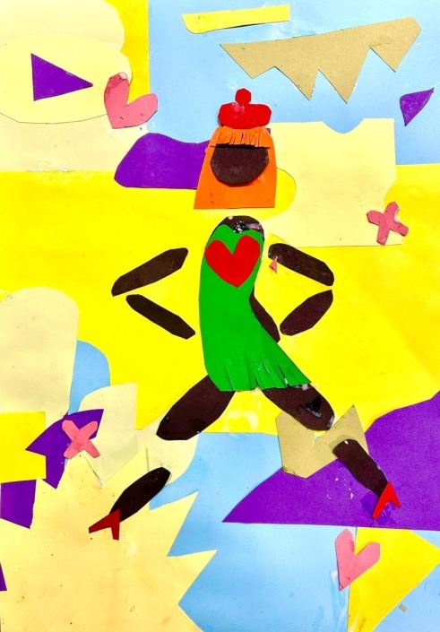 We learnt about Matisse’s cut-outs and made our own We learnt about Matisse’s cut-outs and made our own